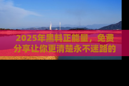 2025年黑料正能量，免费分享让你更清楚永不迷路的真相！