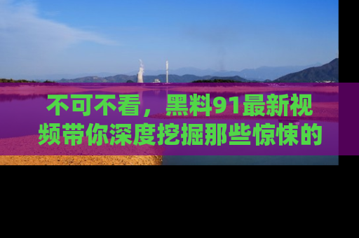 不可不看，黑料91最新视频带你深度挖掘那些惊悚的黑料内幕！