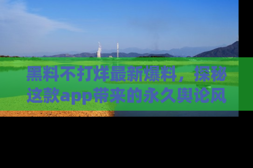 黑料不打烊最新爆料，探秘这款app带来的永久舆论风暴