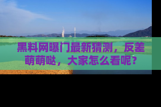 黑料网曝门最新猜测，反差萌萌哒，大家怎么看呢？