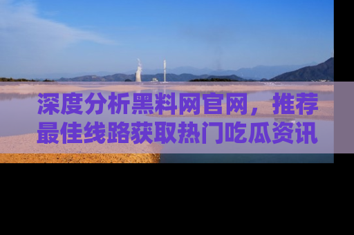 深度分析黑料网官网，推荐最佳线路获取热门吃瓜资讯