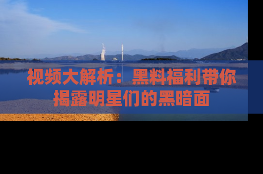 视频大解析：黑料福利带你揭露明星们的黑暗面