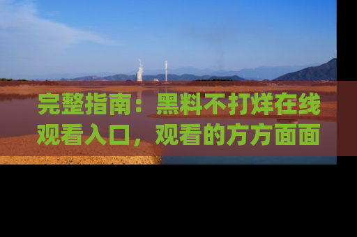 完整指南：黑料不打烊在线观看入口，观看的方方面面与app选择