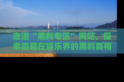 走进“黑料专区”网站，探索隐藏在娱乐界的黑料真相