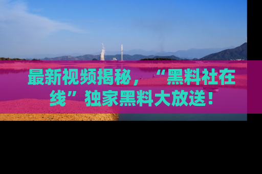 最新视频揭秘，“黑料社在线”独家黑料大放送！